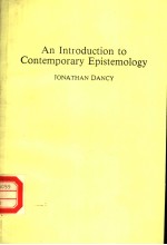 AN INTRODUCTION TO CONTEMPORARY EPISTEMOLOGY