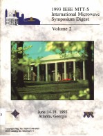 1993 IEEE MTT-S INTERNATIONAL MICROWAVE SYMPOSIUM DIGEST VOLUME 2