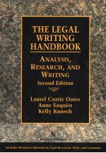 THE LEGAL WRITING HANDBOOK RESEARCH，ANALYSIS，AND WRITING （SECOND EDITION）