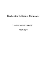 BIOCHEMICAL ACTIONS OF HORMONES VOLUME 5