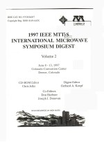 1997 IEEE MTT-S INTERNATIONAL MICROWAVE SYMPOSIUM DIGEST VOLUME 2