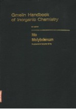 CMELIN HANDBOOK OF INORGANIC CHEMISTRY 8TH EDITION MO MOLYBDENUM SUPPLEMENT VOLUME B 3A SYSTEM NU