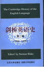 THE CAMBRIDGE HISTORY OF THE ENGLISH LANGUAGE VOLUME 2 1066-1476