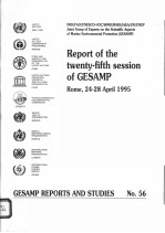 GESAMP REPORTS AND STUDIES NO.56 REPORT OF THE TWENTY-FIFTH SESSION OF GESAMP