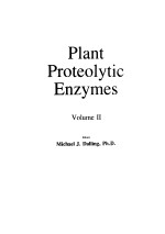 PLANT PROTEOLYTIC ENZYMES VOLUME 2