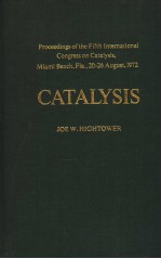 CATALYSIS VOLUME 1