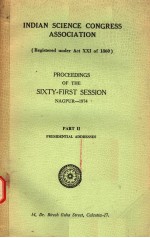 PROCEEDINGS OF THE SIXTY-FIRST SESSION PART 2:PRESIDENTIAL ADDRESSES