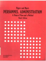 PERSONNEL ADMINISTRATION A POINT OF VIEW AND A METHOD NINTH EDITION