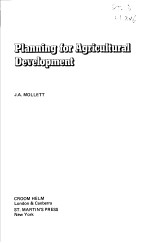 PLANNING FOR AGRICULTURAL DEVELOPMENT