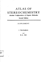 ATLAS OF STEREOCHEMISTRY ABSOLUTE CONFIGURATIONS OF ORGANIC MOLECULES SECOND EDITION