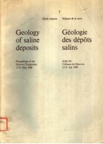 GEOLOGY OF SALINE DEPOSITS