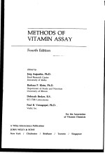 METHODS OF VITAMIN ASSAY FOURTH EDITION