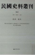 民国史料丛刊 381 经济·概况