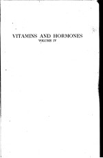 VITAMINS AND HORMONES ADVANCES IN RESEARCH AND APPLICATIONS VOLUME 4