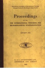 PROCEEDINGS OF THE 7TH INTERNATIONAL CONGRESS FOR MICROBIOLOGICAL STANDARDIZATION