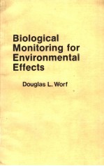 BIOLOGICAL MONITORING FOR ENVIRONMENTAL EFFECTS