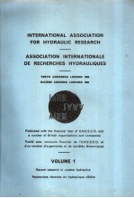 INTERNATIONAL ASSOCIATION FOR HYDRAULIC RESEARCH VOLUME 1 1963