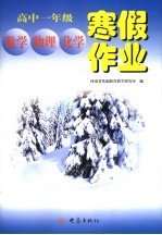 高中一年级数学、物理、化学寒假作业 第3版