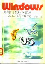 怎样使用MS-DOS7.0 Windows95的DOS环境