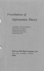 FOUNDATIONS OF INFORMATION THEORY