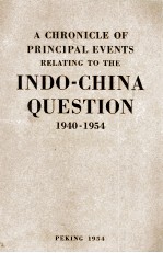 INDO-CHINA QUESTION 1940-1954