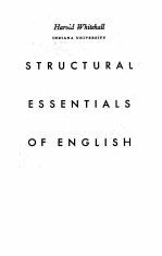 STRUCTURAL ESSENTIALS OF ENGLISH