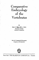 COMPARATIVE EMBRYOLOGY OF THE VERTEBRATES