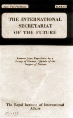 THE INTERNATIONAL SECRETARIAT OF THE FUTURE