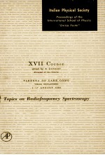 RENDICONTI DELLA SCUOLA INTERNAZIONALE DI FISICA  《ENRICO FERMI》 XVII CORSO：ARGOMENTI DI SPETTROSCOP