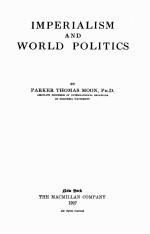 IMPERIALISM AND WORLD POLITICS