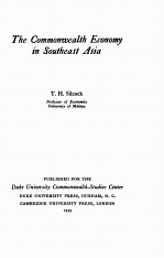 THE COMMONWEALTH ECONOMY IN SOUTHEAST ASIA