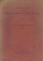 MEMOIRS OF THE AMERICAN MATHEMATICAL SOCIETY NUMBER 4