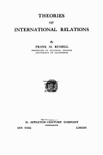 THEORIES OF INTERNATIONAL RELATIONS