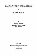 ELEMENTARY PRINCIPLES OF ECONOMICS