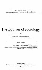 The elements of sociology;