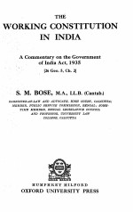 THE WORKING CONSTITUTION IN INDIA