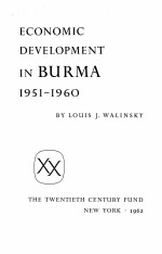 ECONOMIC DEVELOPMENT IN BURMA 1951-1960