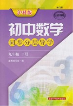 初中数学同步分层导学  九年级  沪科版