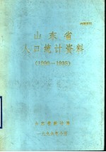 山东省人口统计资料 1990-1995