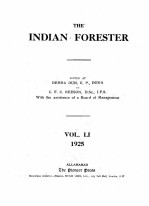 THE INDIAN FORESTER VOLUME LI 1925