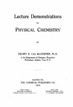 lecture demonstrations in physical chemistry