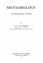 METEOROLOGY AN INTRODUCTORY TREATISE