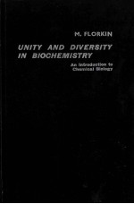 UNITY AND DIVERSITY IN BIOCHEMISTRY AN INTRODUCTION TO CHEMICAL BIOLOGY