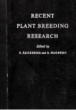 RECENT PLANT BREEDING RESEARCH SVALOF 1946-1961