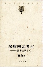 汉唐宋元考古  中国考古学  下