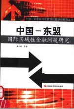 中国-东盟国际区域性金融问题研究