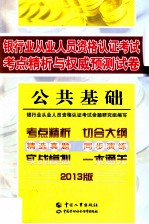 公共基础 银行业从业人员资格认证考试考点精析与权威预测试卷