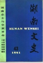 湖南文史 第43辑
