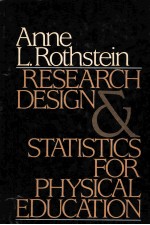 Research design and statistics for physical education