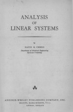 ANALYSIS OF LINEAR SYSTEMS